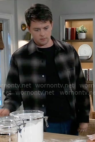 Michael’s plaid shirt on General Hospital