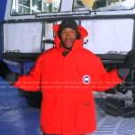 Michael’s red hooded jacket on Good Morning America