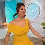 Misty Copeland’s yellow asymmetric dress on Sherri