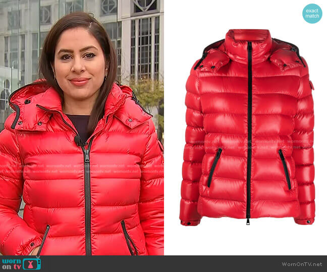 Moncler Bady Padded Zipped Jackey worn by Seema Mody on NBC News Daily