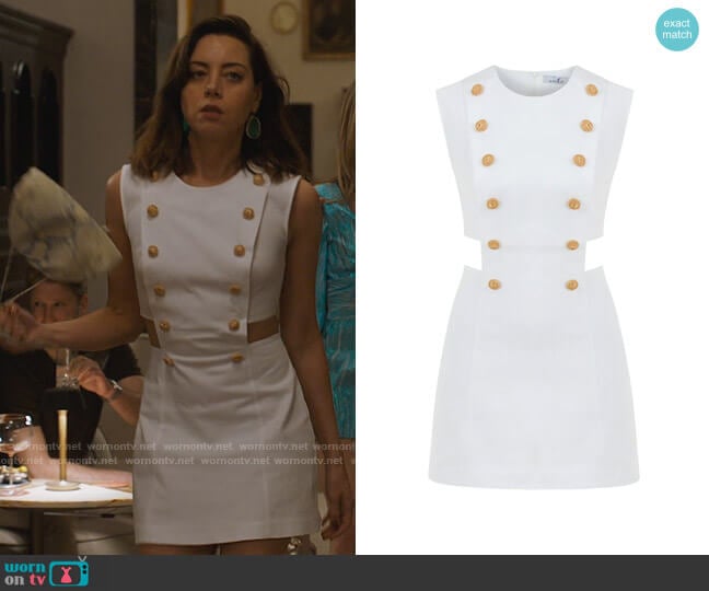 My Beachy Side Marin Mini Dress worn by Harper Spiller (Aubrey Plaza) on The White Lotus