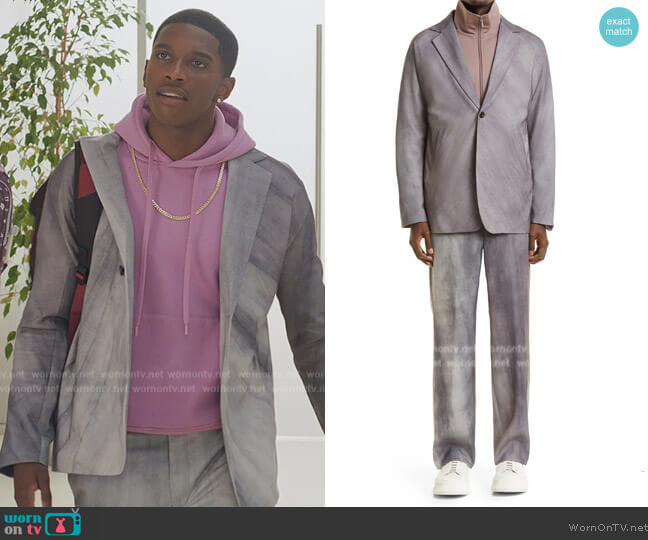 Needles Miles Wool Gabardine Jacket worn by Orlando Johnson (Martin Bobb-Semple) on All American Homecoming