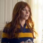 Nicky’s yellow striped polo sweater on Monarch