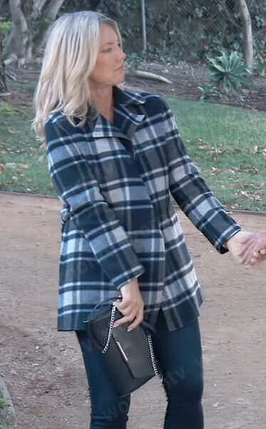 Nina’s plaid coat on General Hospital
