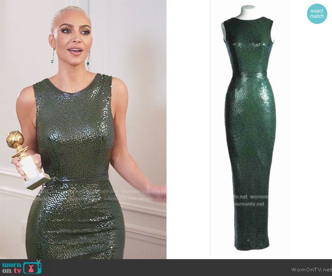 Norman Norell Custom Dress worn by Kim Kardashian (Kim Kardashian) on The Kardashians