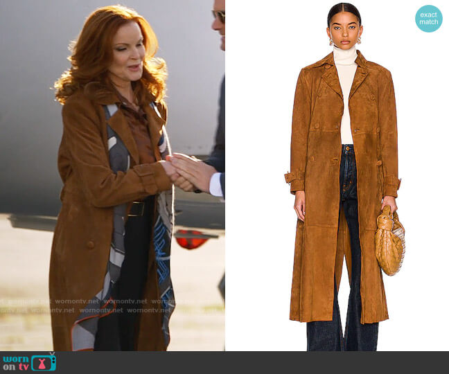 Nour Hammour Tate Coat worn by Skyler Samms (Marcia Cross) on Monarch