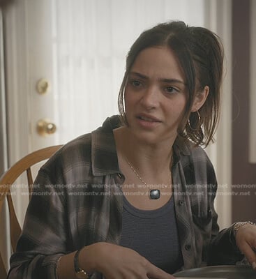 Olive’s grey plaid shirt on Manifest