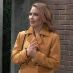 Olivia’s mustard yellow coat on General Hospital