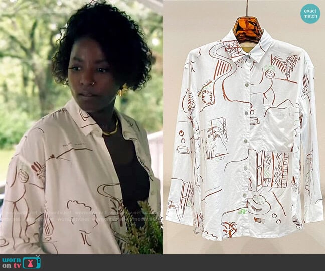 Paloma Wool Misa Top worn by Nova Bordelon (Rutina Wesley) on Queen Sugar