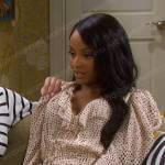 Chanel’s pink dotted tiered dress on Days of our Lives