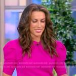 Alyssa’s pink puff sleeve sweater on The View