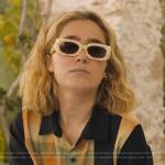 Portia’s plaid Stussy shirt on The White Lotus