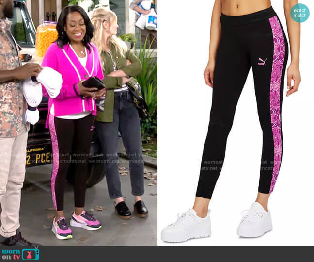 Puma Hypnotize T7 Leggings worn by Tina Butler (Tichina Arnold) on The Neighborhood