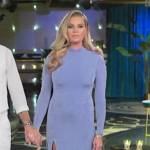 Rebecca’s blue long sleeved gown on The Real Love Boat