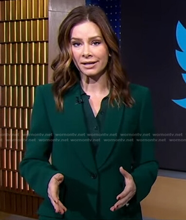 Rebecca’s green blazer on Good Morning America