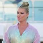 Rebecca’s pastel ombre sequin shirtdress on The Real Love Boat