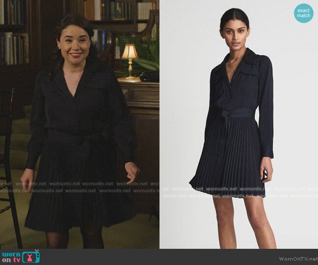 Reiss Alyana Dress worn by Marissa Gold (Sarah Steele) on The Good Fight