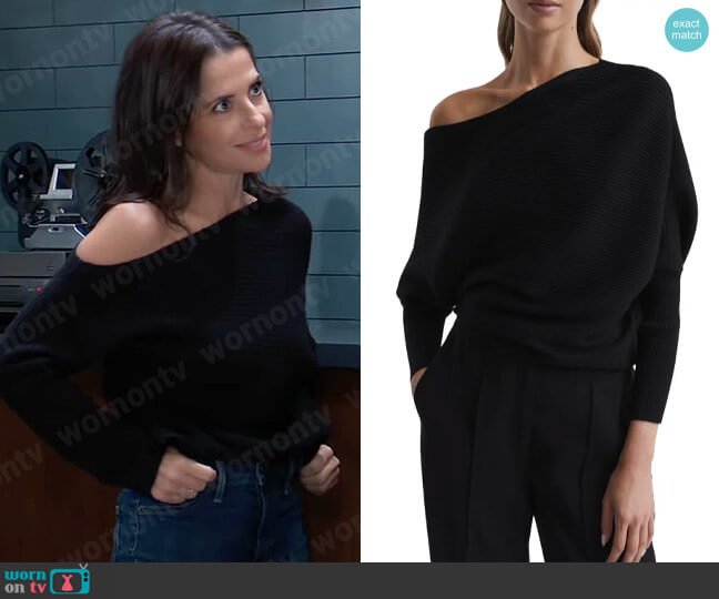 Reiss Lorna Sweater worn by Sam McCall (Kelly Monaco) on General Hospital