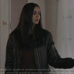 Saanvi’s black leather jacket on Manifest