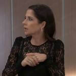 Sam’s black lace top on General Hospital