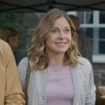 Sam’s pointelle cardigan on Ghosts