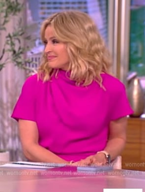 Sara’s pink cutout jumpsuit on The View