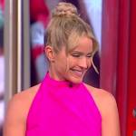 Sara’s pink sleeveless top on The View