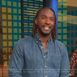 Scott’s denim shirt on Access Hollywood