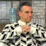 Sebastian Maniscalco’s herringbone sweater on CBS Mornings