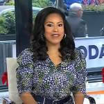 Sheinelle’s floral puff sleeve dress on Today