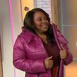 Sherri’s magneta padded jacket on Sherri