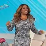 Sherri’s white animal print dress on Sherri