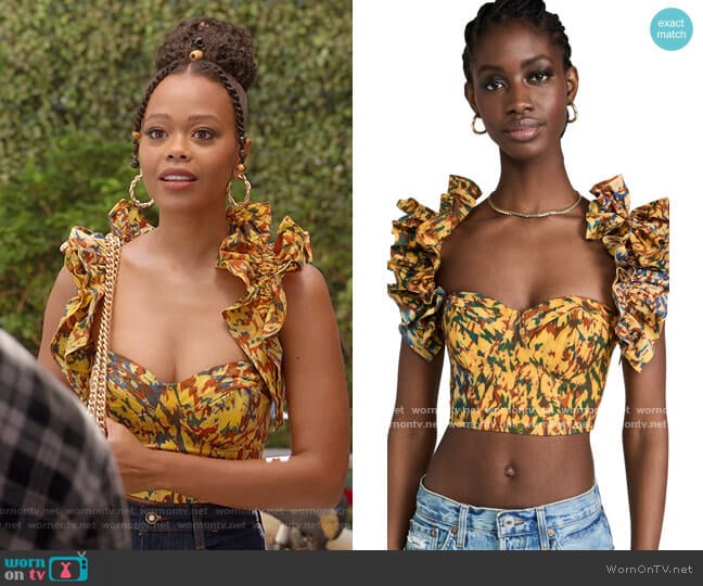Sika Anya Top worn by Alicia (Pauline Dyer) on All American
