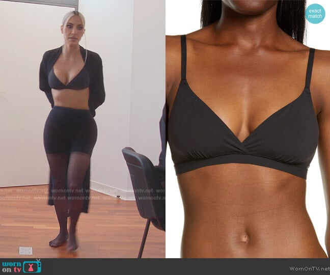 Skims Fits Everybody Crossover Bralette worn by Kim Kardashian (Kim Kardashian) on The Kardashians