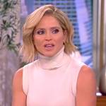 Sara’s silver metallic skirt on The View