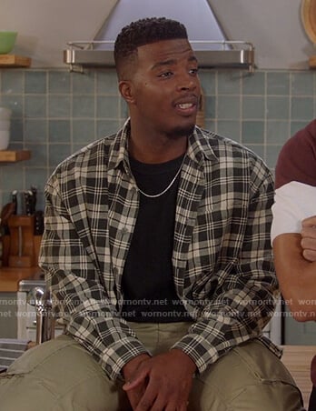 Spencer’s plaid shirt on All American