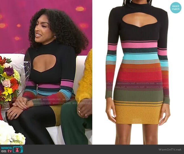 Staud Clara Mini Dress worn by Ivy-Victoria Maurice on Today