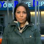 Stephanie’s green field jacket on Good Morning America
