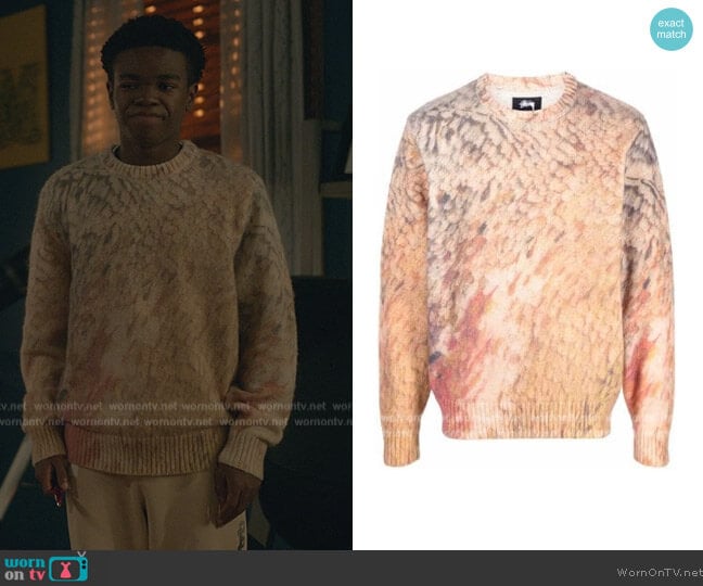 Stussy Printed Knit Jumper worn by (Alkoya Brunson) on Stargirl