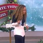Sunny’s chevron two-tone dress on The View