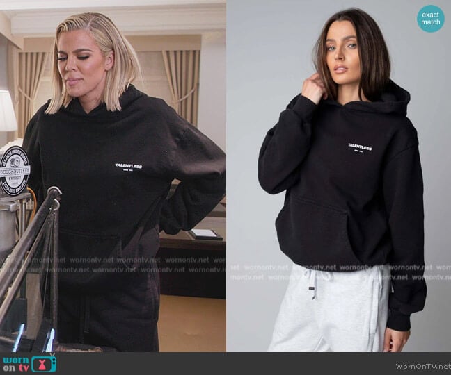 Talentless Circle Logo worn by Khloe Kardashian (Khloe Kardashian) on The Kardashians