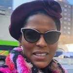 Tamron’s black sunglasses on Tamron Hall Show