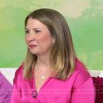Taryn Lagonigro’s pink button down shirt on Today