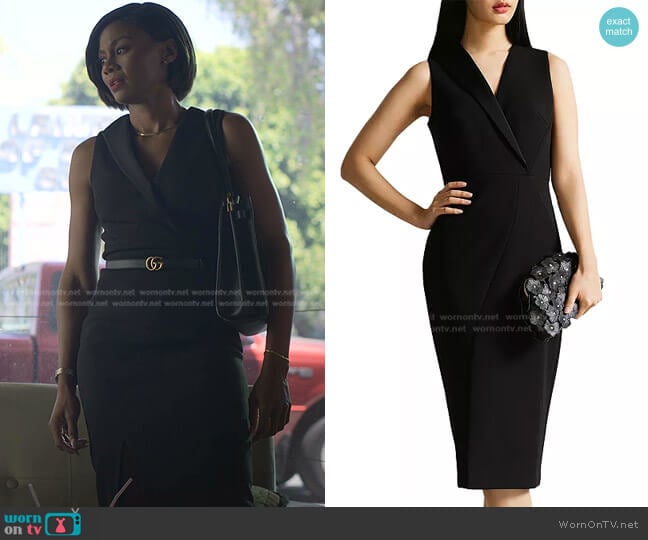 Ted Baker Tilolah Seamed Bodycon Dress worn by Jax Stewart (Emayatzy Corinealdi) on Reasonable Doubt