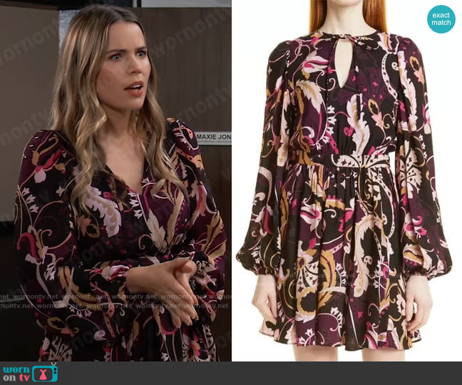 Ted Baker Rhabia Dress worn by Sasha Gilmore (Sofia Mattsson) on General Hospital