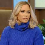 Teddi Mellencamp Arroyave’s blue sweater and pants on Tamron Hall Show