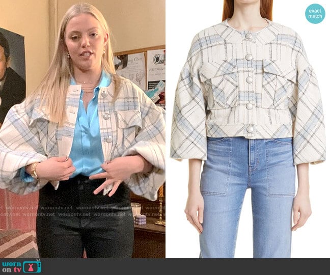 Veronica Beard Nikolai Jacket worn by Leighton Murray (Reneé Rapp) on The Sex Lives of College Girls