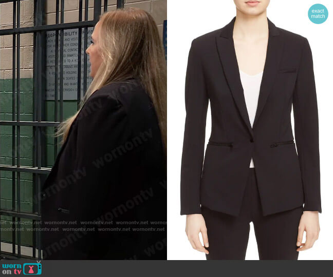 Veronica Beard Scuba Jacket worn by Laura Collins (Genie Francis) on General Hospital