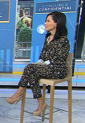 Vicky’s camo jumpsuit on Today