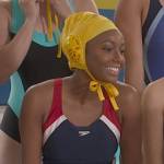 Whitney’s water polo swimsuit on The Sex Lives of College Girls